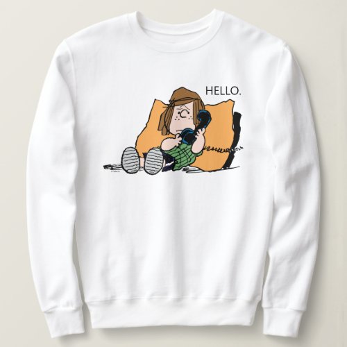 Peanuts  Peppermint Patty on the Phone Sweatshirt
