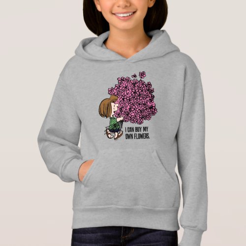 Peanuts  Peppermint Patty Pink Bouquet Hoodie