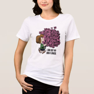 Peanuts | Peppermint Patty Pink Bouquet Tri-Blend Shirt