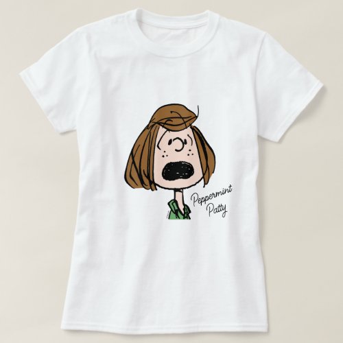 Peanuts  Peppermint Patty Screaming Face T_Shirt