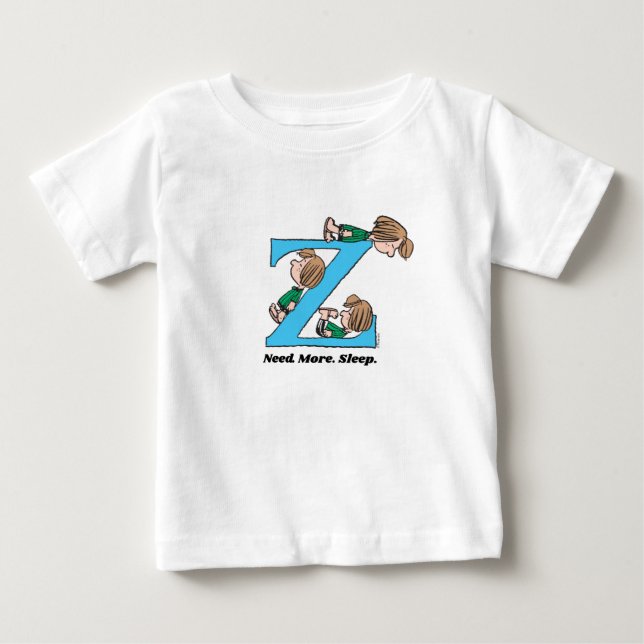 Peanuts | Peppermint Patty Sleepy Z Baby T-Shirt (Front)