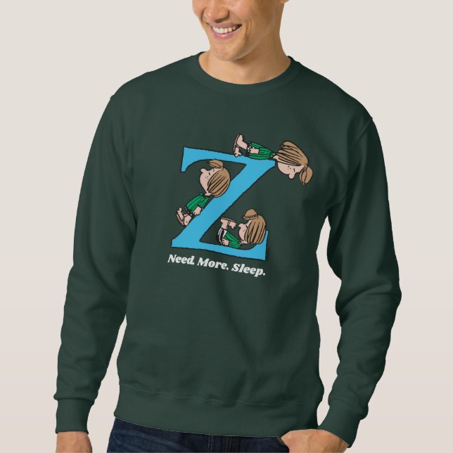 Peanuts | Peppermint Patty Sleepy Z Sweatshirt (Front)