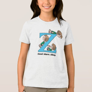 Peanuts   Peppermint Patty Sleepy Z Tri-Blend Shirt