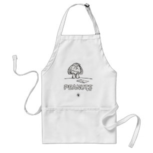 Peanuts   Peppermint Patty Thoughts Adult Apron