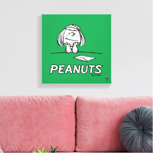 Peanuts   Peppermint Patty Thoughts Canvas Print