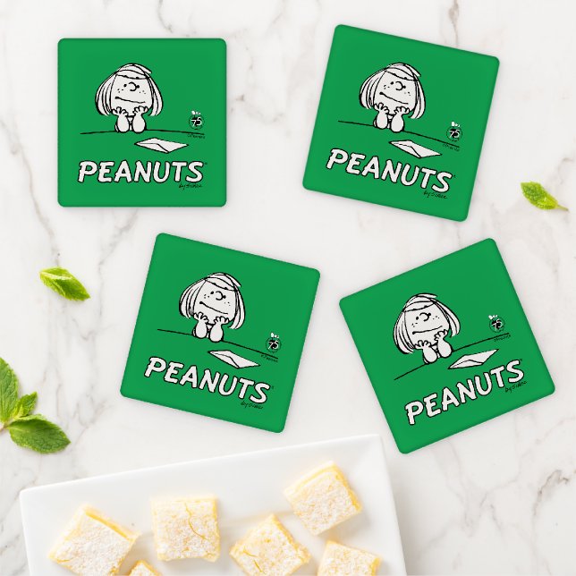 Peanuts | Peppermint Patty Thoughts Coaster Set (In Situ)