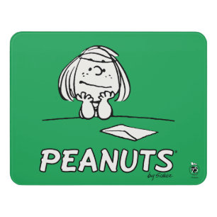 Peanuts Peppermint Patty Thoughts Door Sign