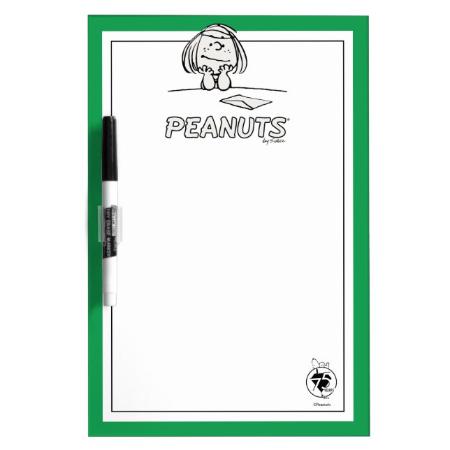 Peanuts | Peppermint Patty Thoughts Dry Erase Board (Front)
