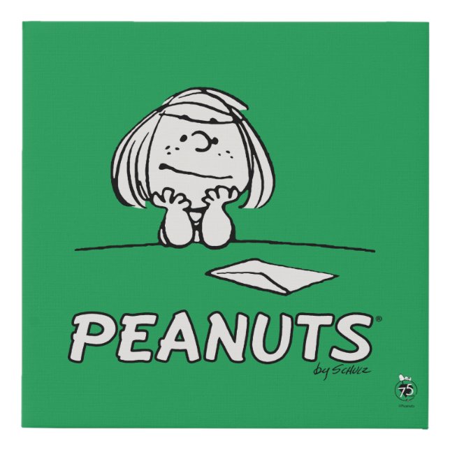 Peanuts | Peppermint Patty Thoughts Faux Canvas Print (Front)