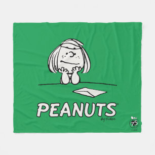 Peanuts Peppermint Patty Thoughts Fleece Blanket