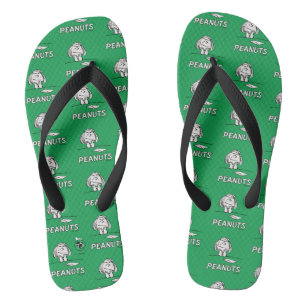 Peanuts Peppermint Patty Thoughts Flip Flops