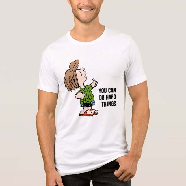 Peanuts | Peppermint Patty Thumbs Up Tri-Blend Shirt (Front)