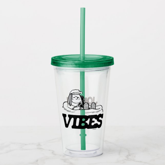 Peanuts | Peppermint Patty Vibes Acrylic Tumbler (Front)
