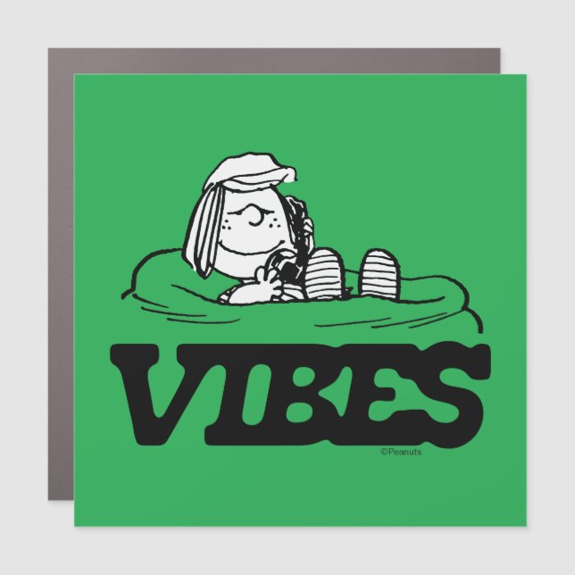Peanuts | Peppermint Patty Vibes Car Magnet (Front)