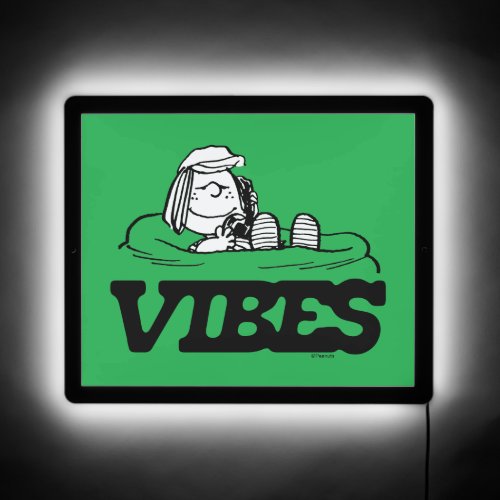 Peanuts  Peppermint Patty Vibes LED Sign