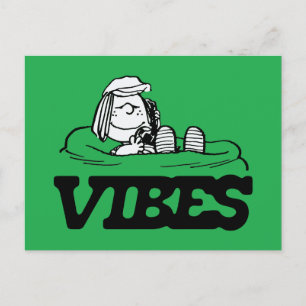Peanuts Peppermint Patty Vibes Postcard