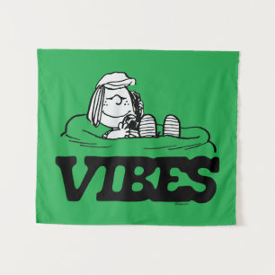 Peanuts   Peppermint Patty Vibes Tapestry