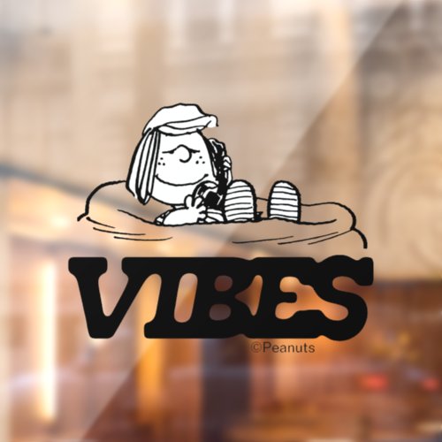 Peanuts  Peppermint Patty Vibes Window Cling