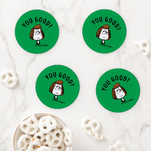 Peanuts Peppermint Patty You Good? Coaster Set