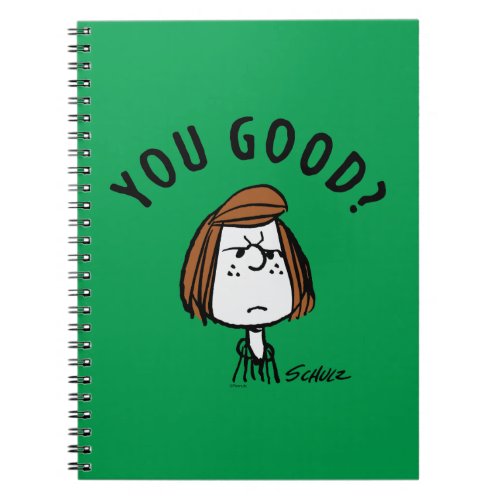 Peanuts  Peppermint Patty You Good Notebook