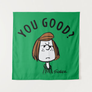 Peanuts Peppermint Patty You Good? Tapestry
