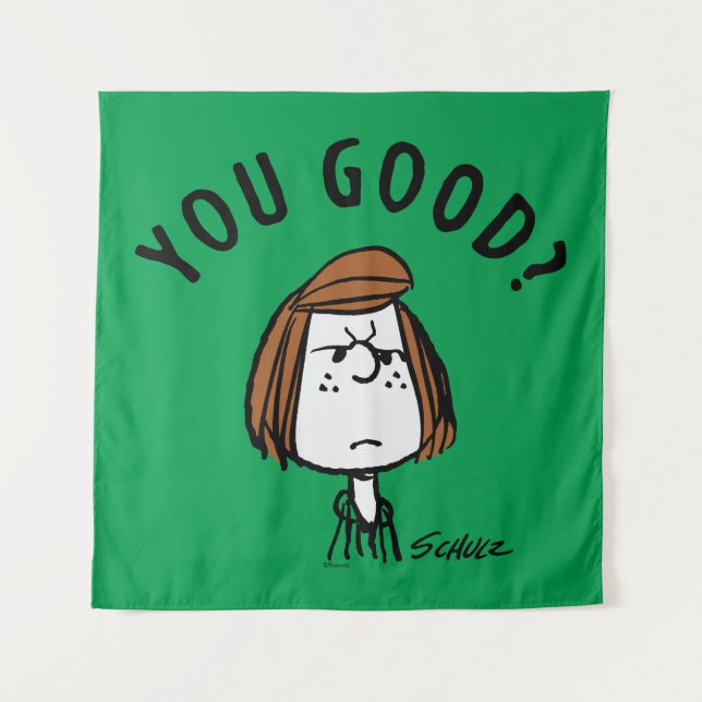Peanuts | Peppermint Patty You Good? Tapestry (Front)
