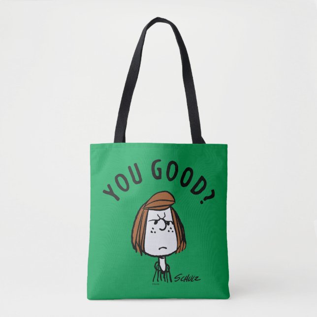 Peanuts | Peppermint Patty You Good? Tote Bag (Front)
