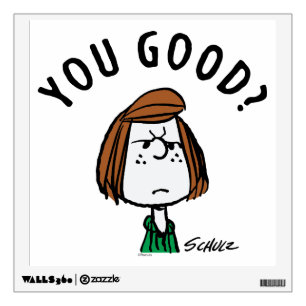 Peanuts   Peppermint Patty You Good? Wall Decal