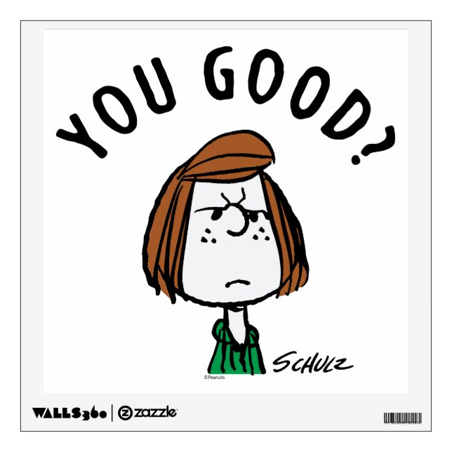 Peanuts | Peppermint Patty You Good? Wall Decal (Front)