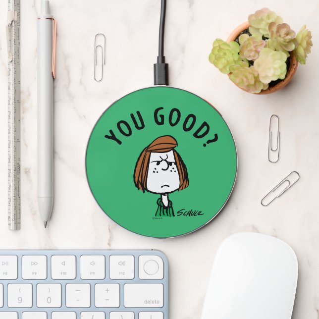 Peanuts | Peppermint Patty You Good? Wireless Charger (Desk)