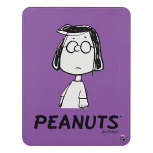 Peanuts Persistance   Marcie Door Sign