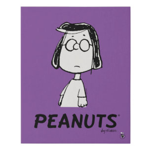 Peanuts Persistance Marcie Faux Canvas Print