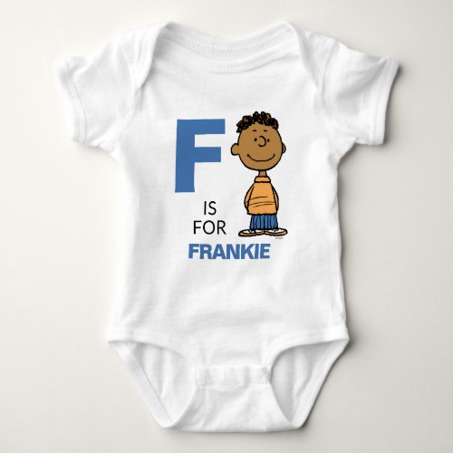 PEANUTS  Personalized Franklin Baby Bodysuit