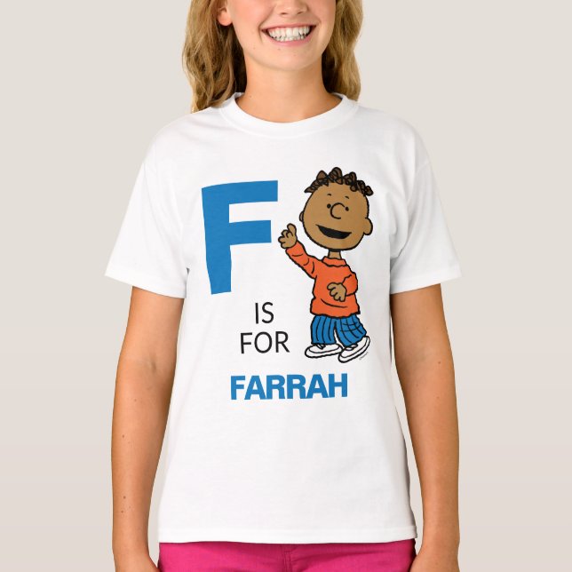 PEANUTS | Personalized Franklin T-Shirt (Front)