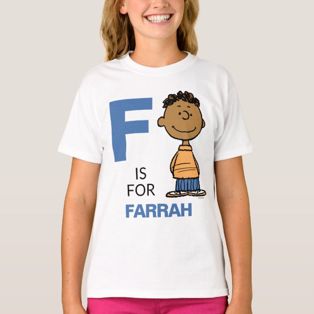 PEANUTS | Personalized Franklin T-Shirt (Front)