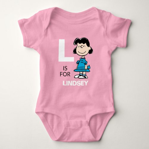PEANUTS  Personalized Lucy Baby Bodysuit