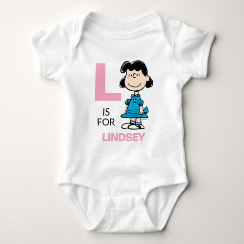 PEANUTS  Personalized Lucy Baby Bodysuit