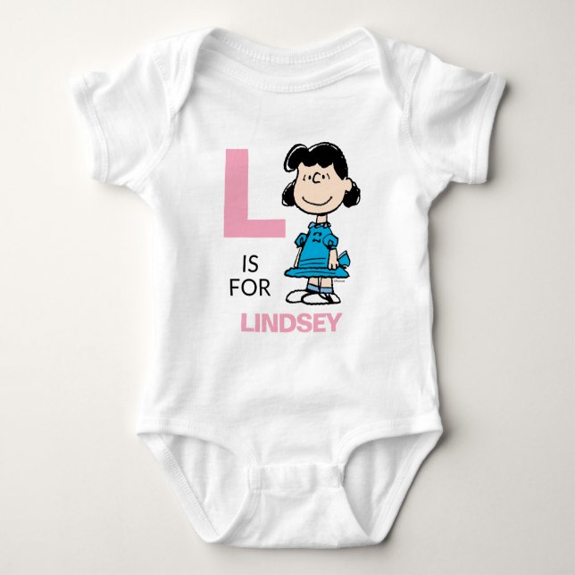PEANUTS | Personalized Lucy Baby Bodysuit (Front)