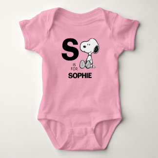 PEANUTS | Personalized Snoopy Baby Bodysuit