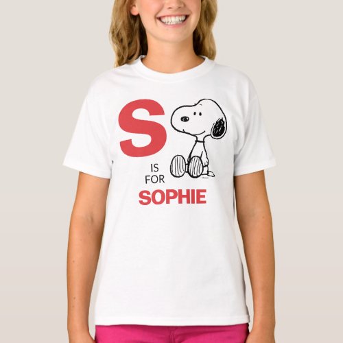 PEANUTS  Personalized Snoopy T_Shirt