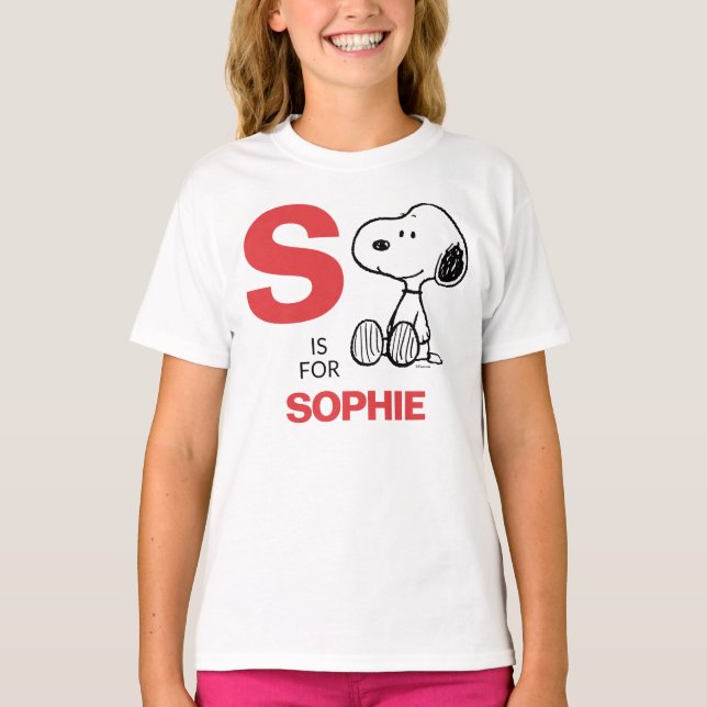 PEANUTS | Personalized Snoopy T-Shirt (Front)