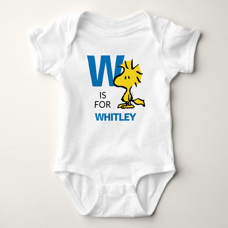 PEANUTS | Personalized Woodstock Baby Bodysuit