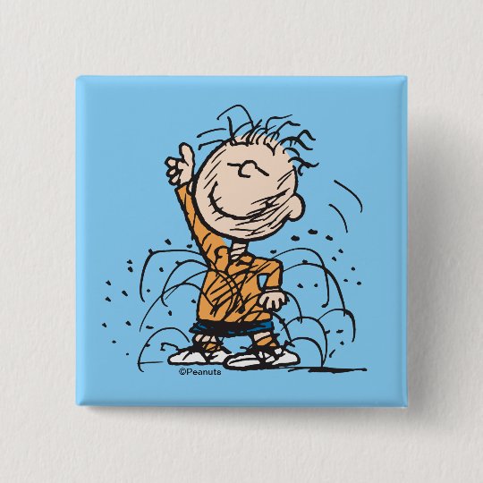 Peanuts Pig Pen Dancing Button