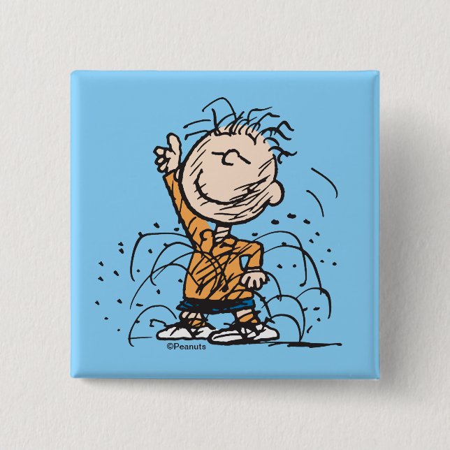 Peanuts | Pigpen Dancing Button (Front)