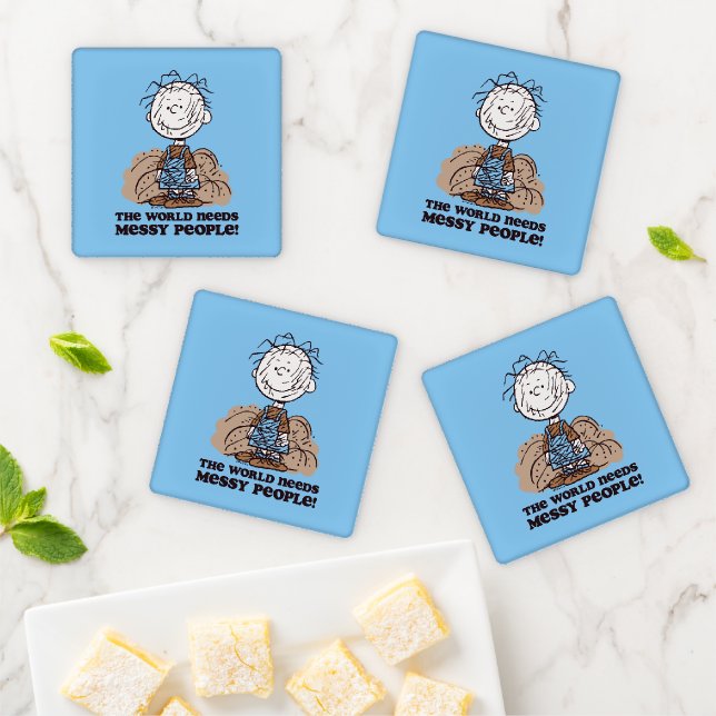 Peanuts | Pigpen The World Needs Messy People! Coaster Set (In Situ)