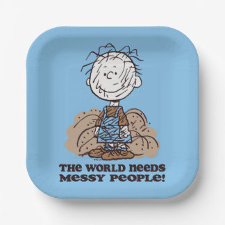 Peanuts | Pigpen The World Needs Messy People! Paper Plates