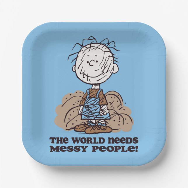 Peanuts | Pigpen The World Needs Messy People! Paper Plates (Front)