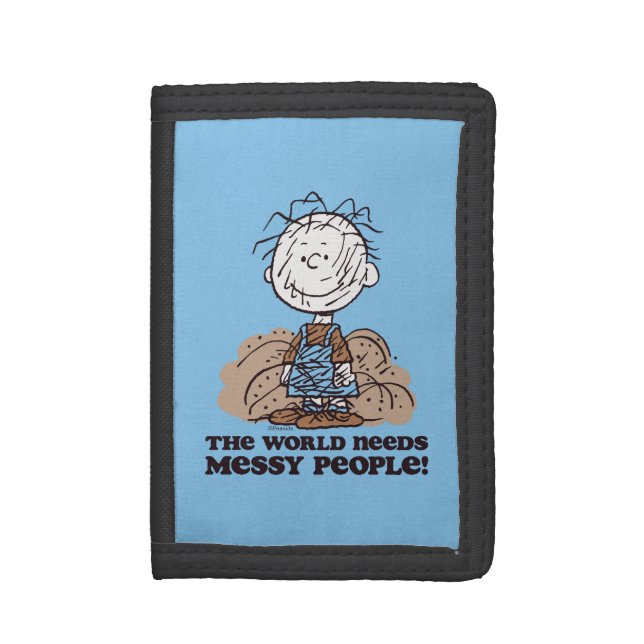 Peanuts | Pigpen The World Needs Messy People! Trifold Wallet (Front Vertical)