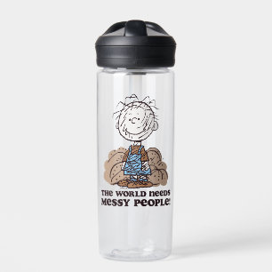 Peanuts   Pigpen The World Needs Messy People! Water Bottle