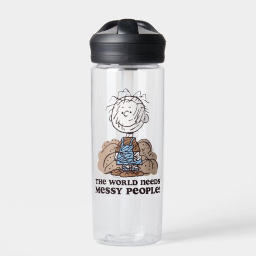 Peanuts  Pigpen The World Needs Messy People Water Bottle